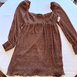 Wayf Long Sleeve Mini Dress Size S